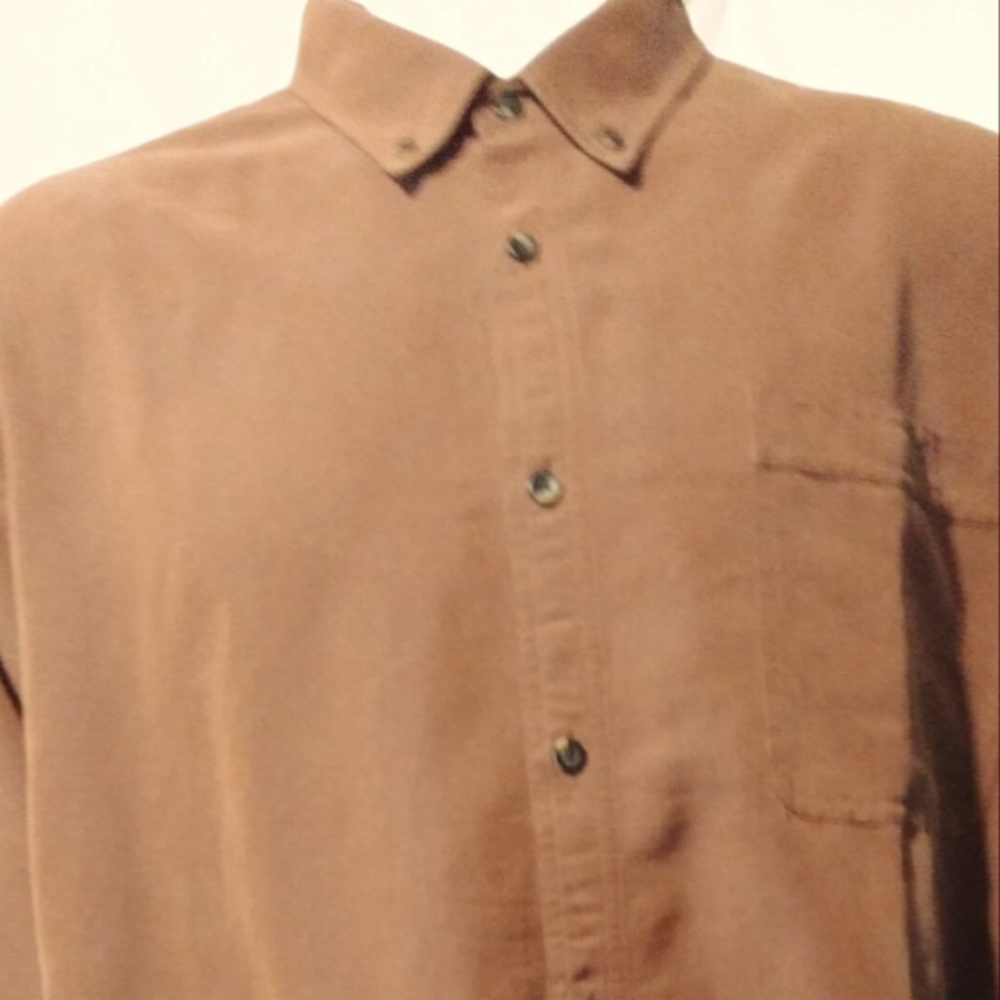 Columbia XXL Orange/rust long sleeve button down